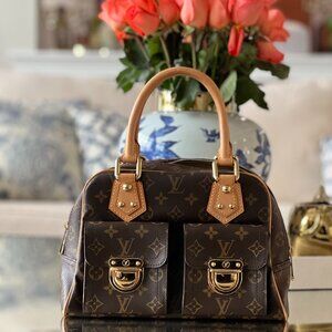 Louis Vuitton monogram LV Manhattan PM excellent condition w/ box and tags